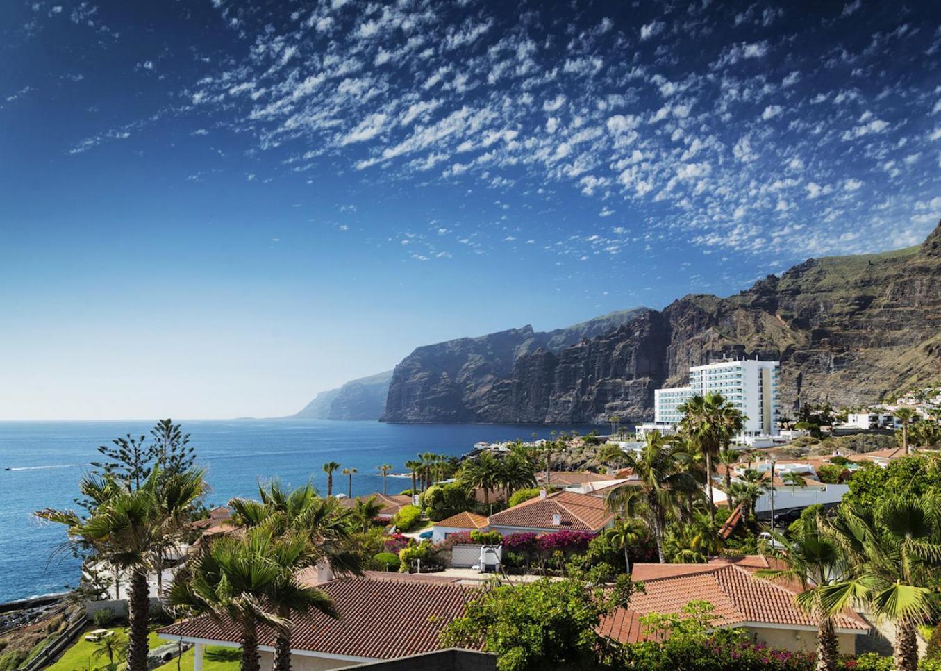 Sea View Apartment Deja Blue - Los Gigantes 圣地亚哥港 外观 照片