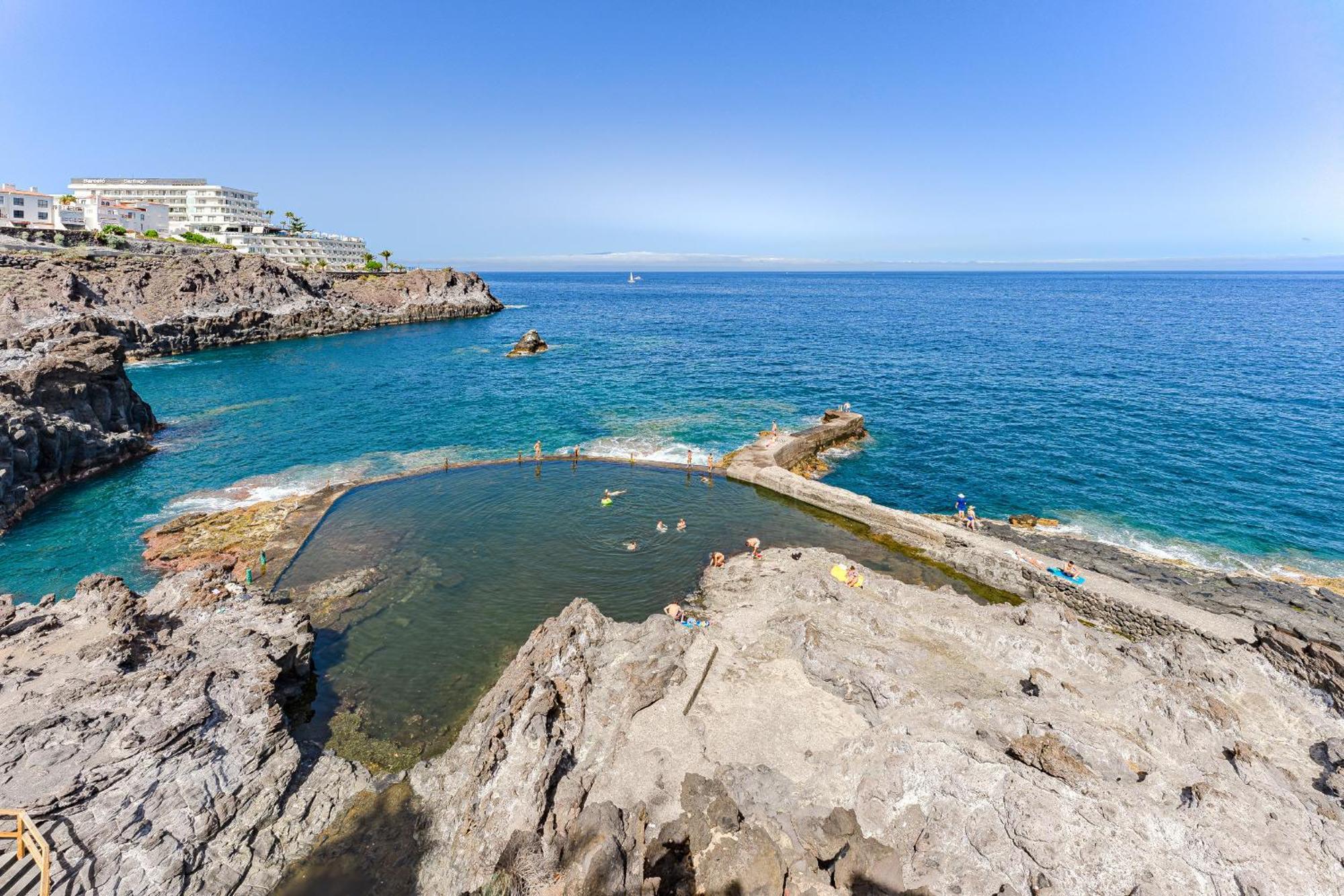 Sea View Apartment Deja Blue - Los Gigantes 圣地亚哥港 外观 照片