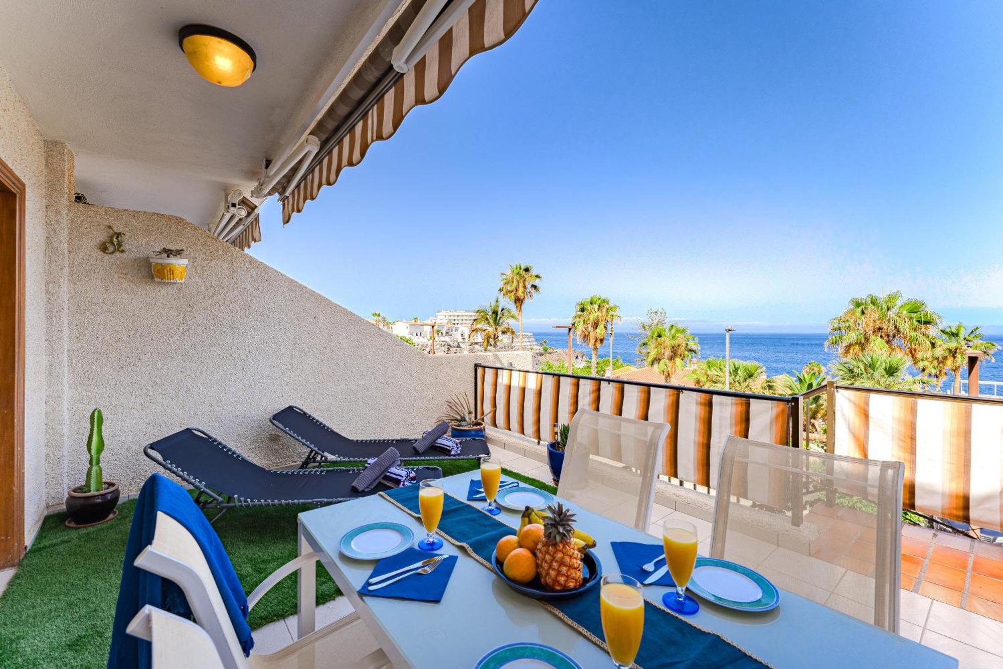 Sea View Apartment Deja Blue - Los Gigantes 圣地亚哥港 外观 照片