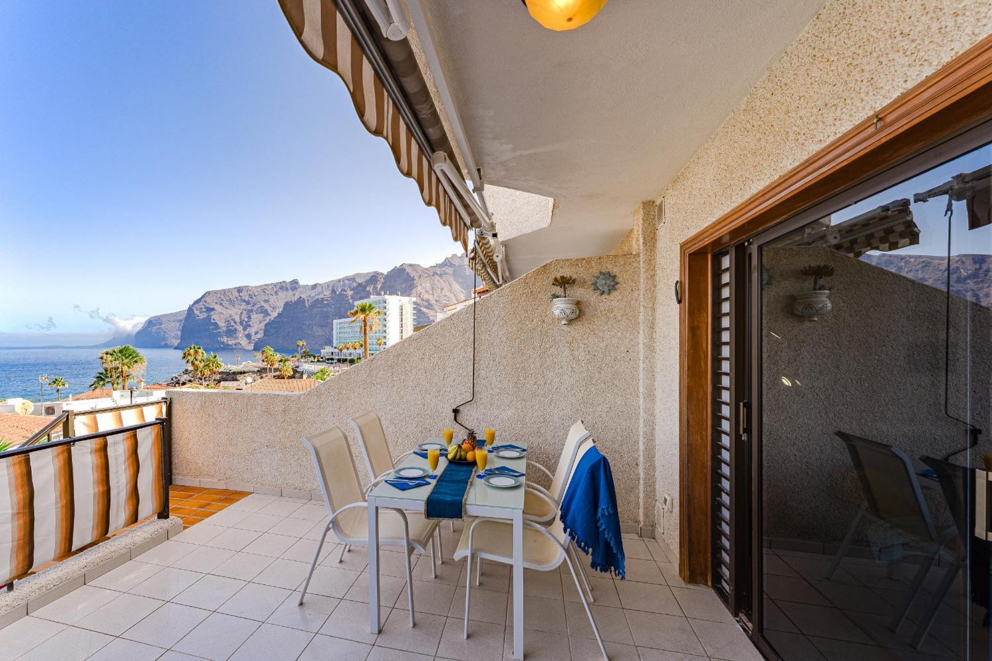 Sea View Apartment Deja Blue - Los Gigantes 圣地亚哥港 外观 照片