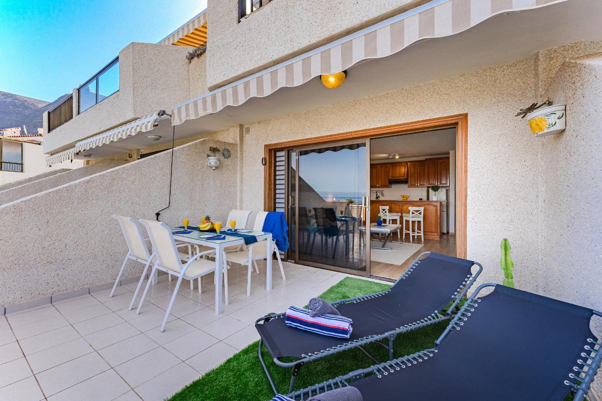 Sea View Apartment Deja Blue - Los Gigantes 圣地亚哥港 外观 照片