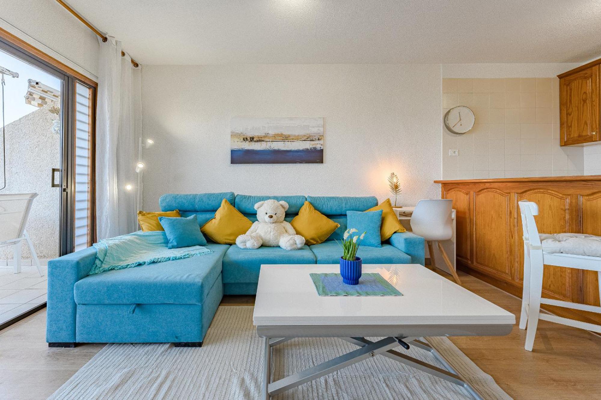 Sea View Apartment Deja Blue - Los Gigantes 圣地亚哥港 外观 照片