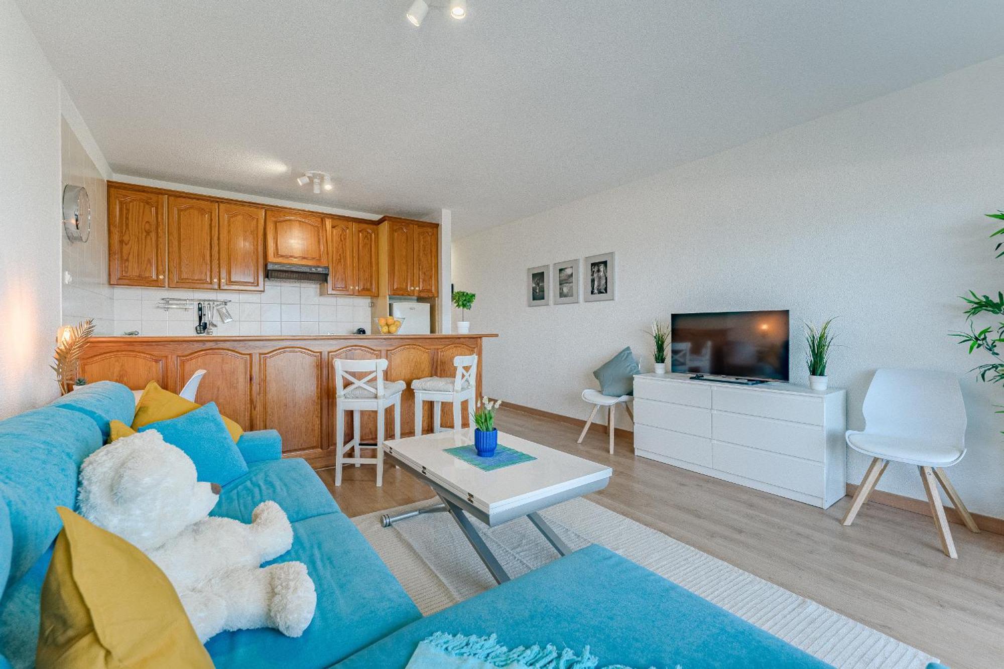 Sea View Apartment Deja Blue - Los Gigantes 圣地亚哥港 外观 照片